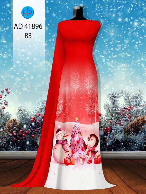 Vải Áo Dài Giáng Sinh AD 41896 9